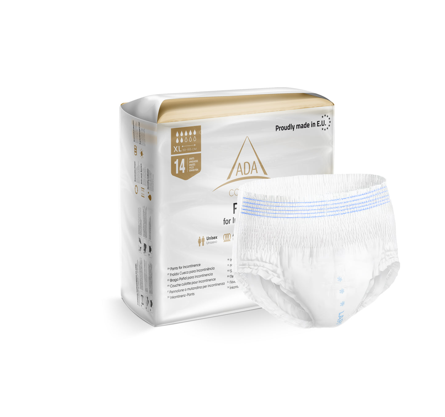 Cueca Fralda para Adulto XL - 4x14 unidades