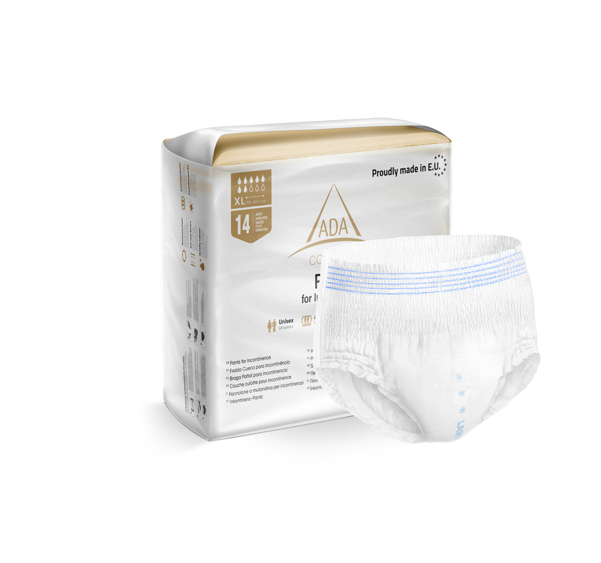 Cueca Fralda para Adulto - 14 unidades