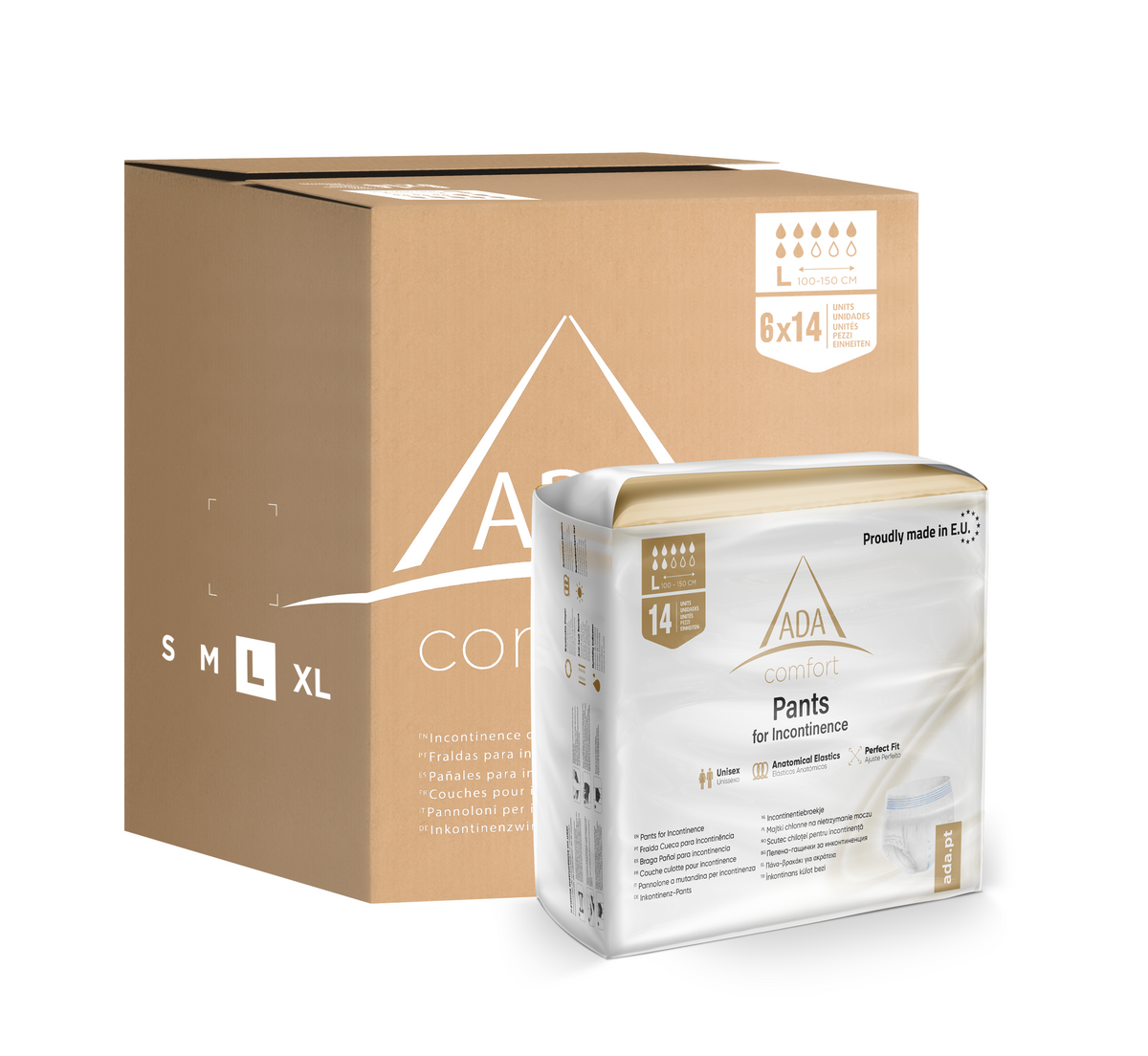 Bragas Pañales para adultos M - 6x14 unidades