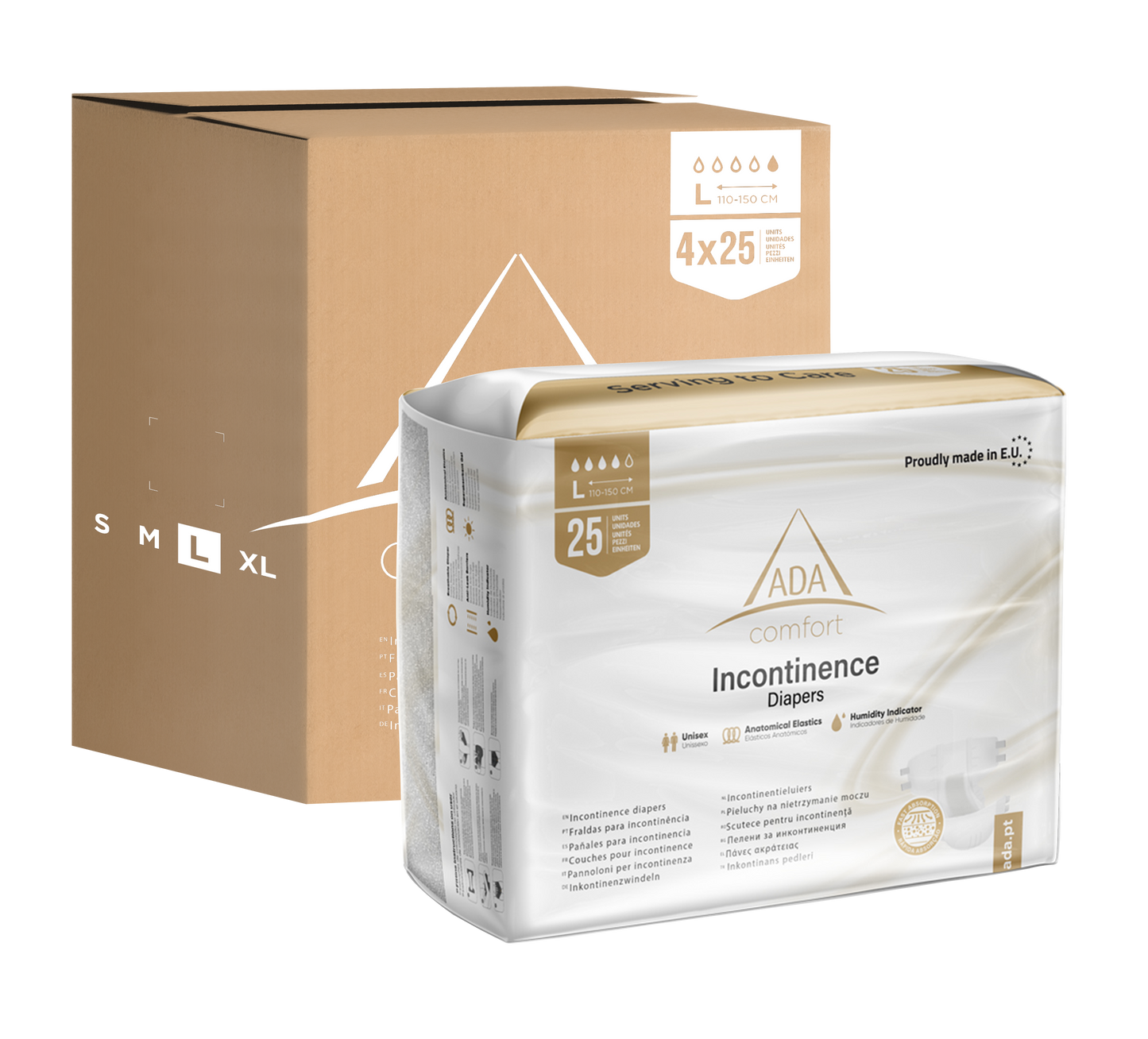 Bundle de Fralda para adulto - 4x25 unidades