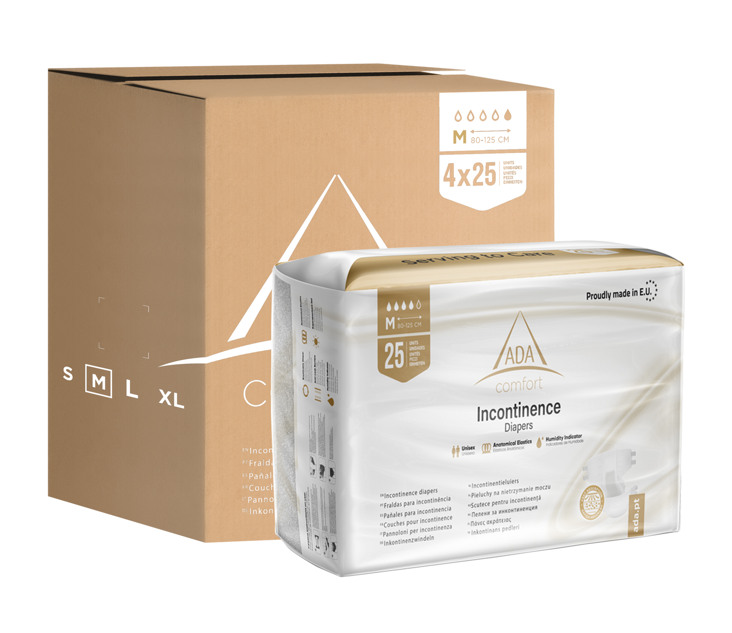 Bundle de Fralda para adulto - 4x25 unidades