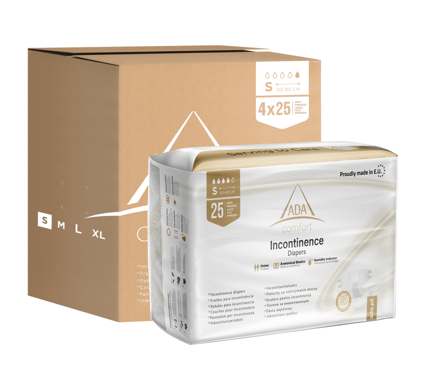 Bundle de Fralda para adulto - 4x25 unidades