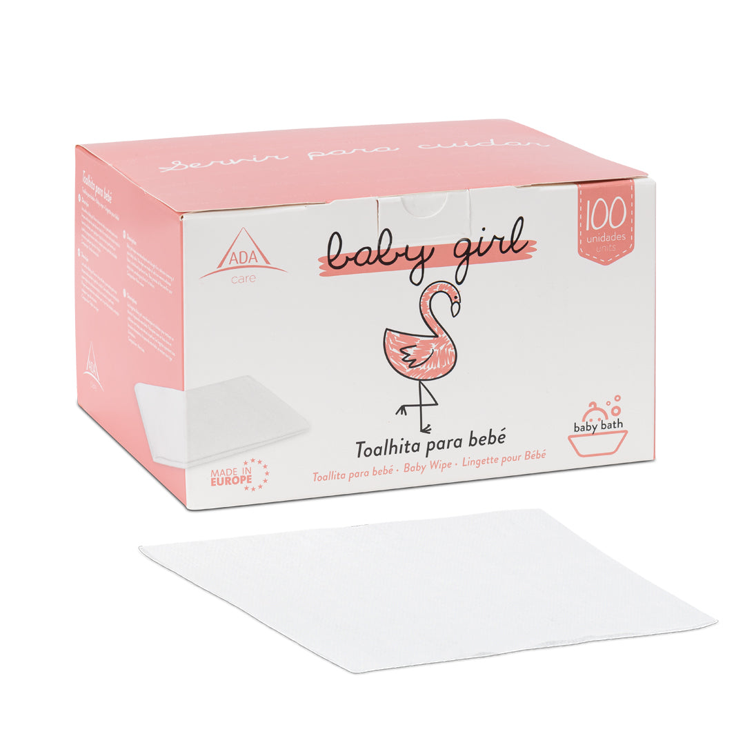 Toalhitas Secas para Bebé - Menina (grandes)