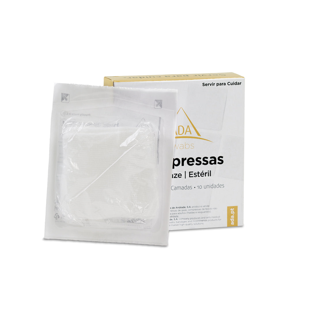 Compressas de Gaze Esterilizadas 7.5x7.5cm (10un)