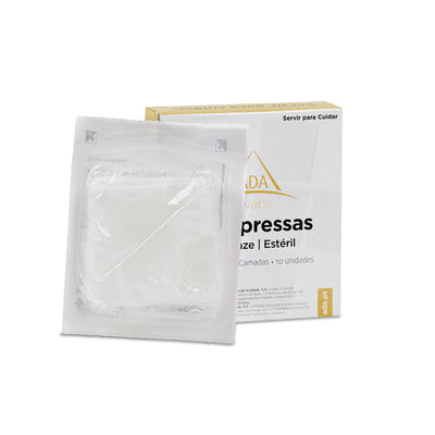 Compressas de Gaze Esterilizadas 7,5x7,5cm (10)