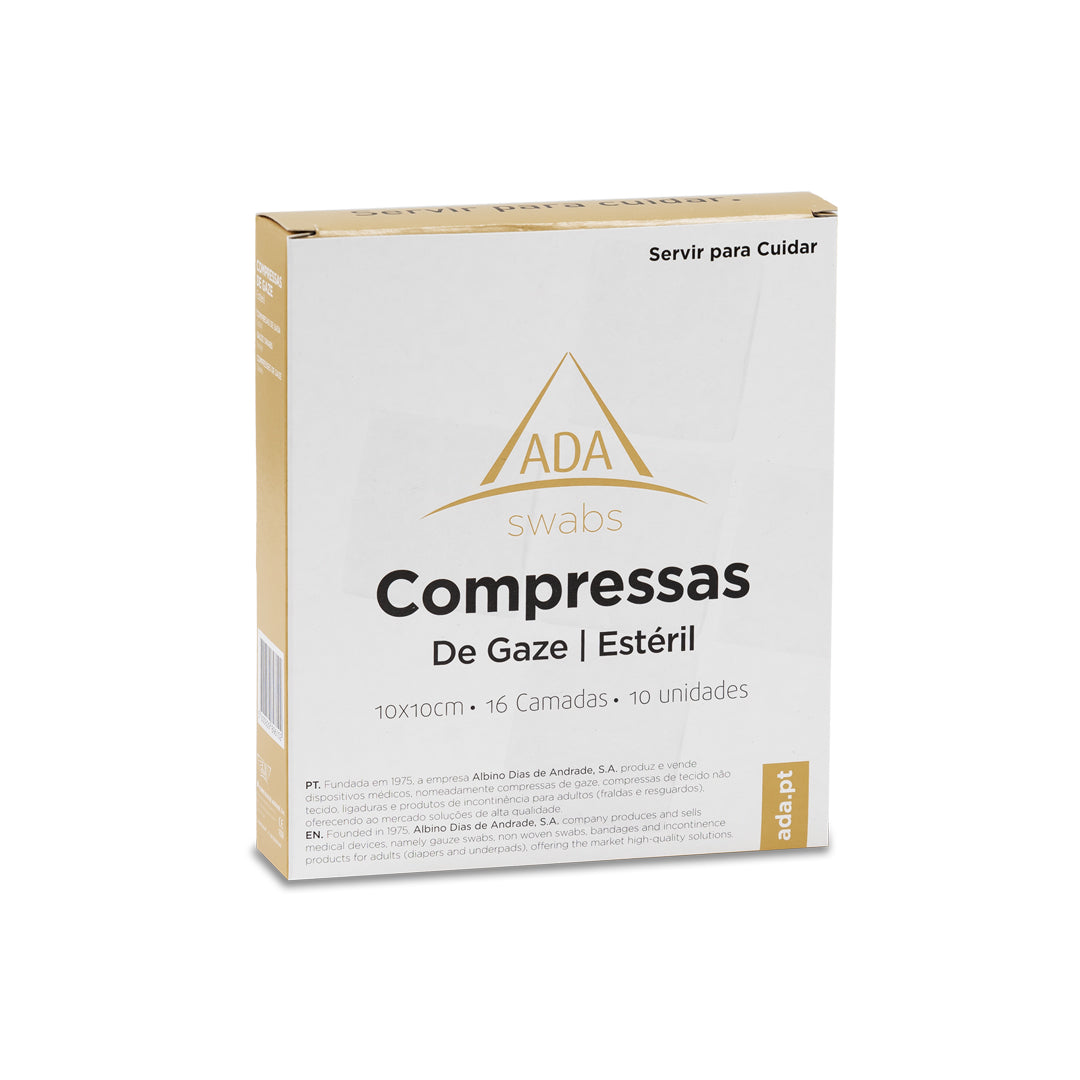 Compressas de Gaze Esterilizadas 10x10cm (10un)