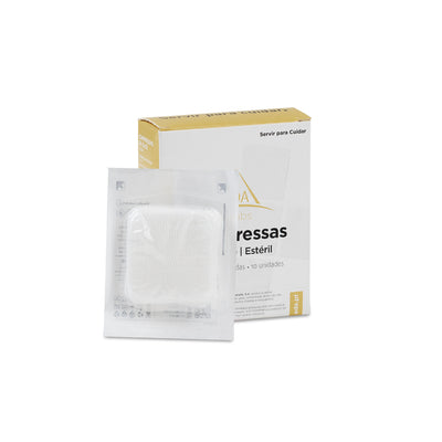 Compressas de Gaze Esterilizadas 5x5cm (10)