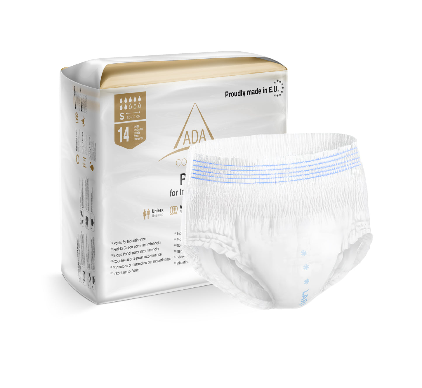 Cueca Fralda para Adulto S - 6x14 unidades