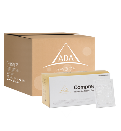 Compresas estériles de Tejido No Tejido 7,5x7,5cm 4 capas
