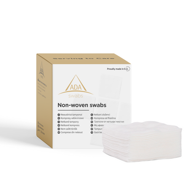 Compressas Tecido Não Tecido 7.5x7.5cm Não Estéril - Caixa dispensadora