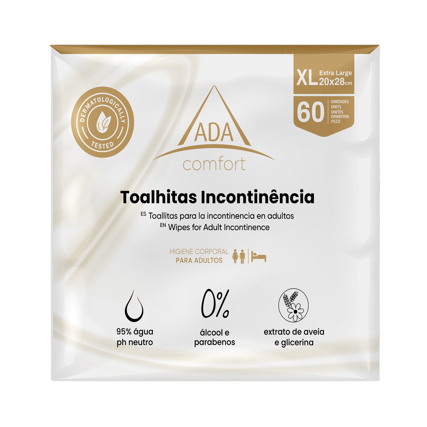Toalhitas para Incontinência Adulto (60 un)