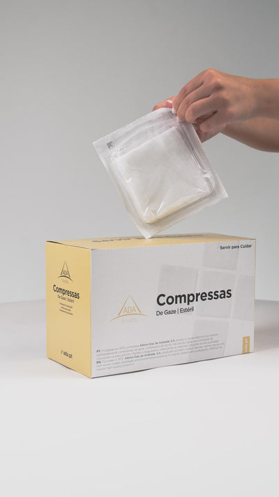 Compressas de Tecido Não Tecido Esterilizadas 10x10cm (200)